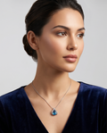 Urban Noor Sapphire-Blue Kundan & AD Sparkle Necklace