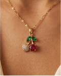 Premium Flower Styled Necklace  – Emerald & Ruby AD Stone Pendant | Urban Noor Exclusive