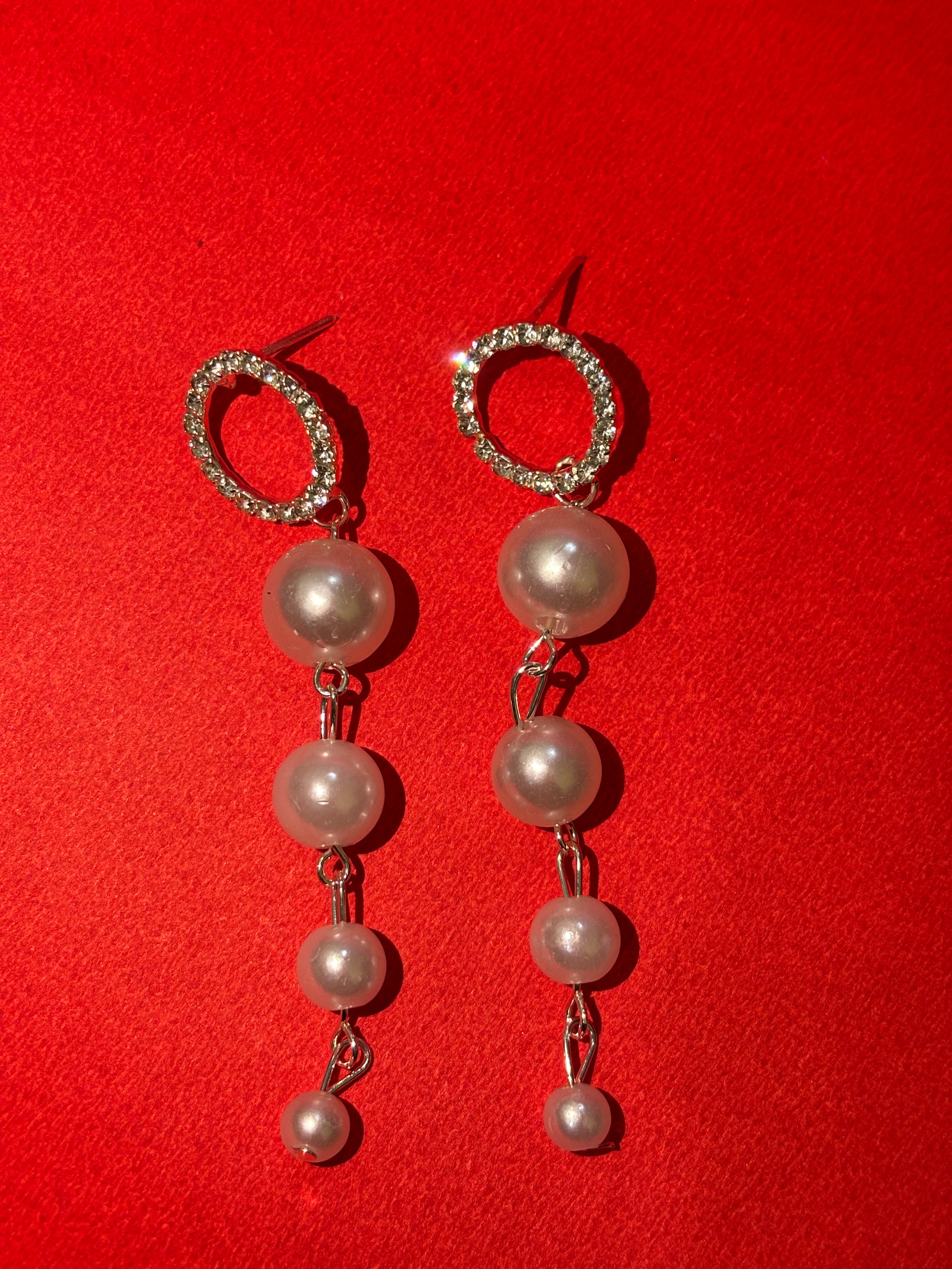 Urban Noor Exclusive 4-Piece Curation – Elegant Korean Style Studs & Long Tassel Earrings