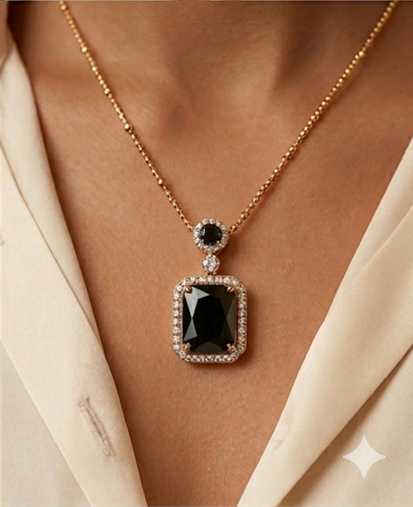 Premium Emerald Green Kundan & AD Stone Luxe Necklace