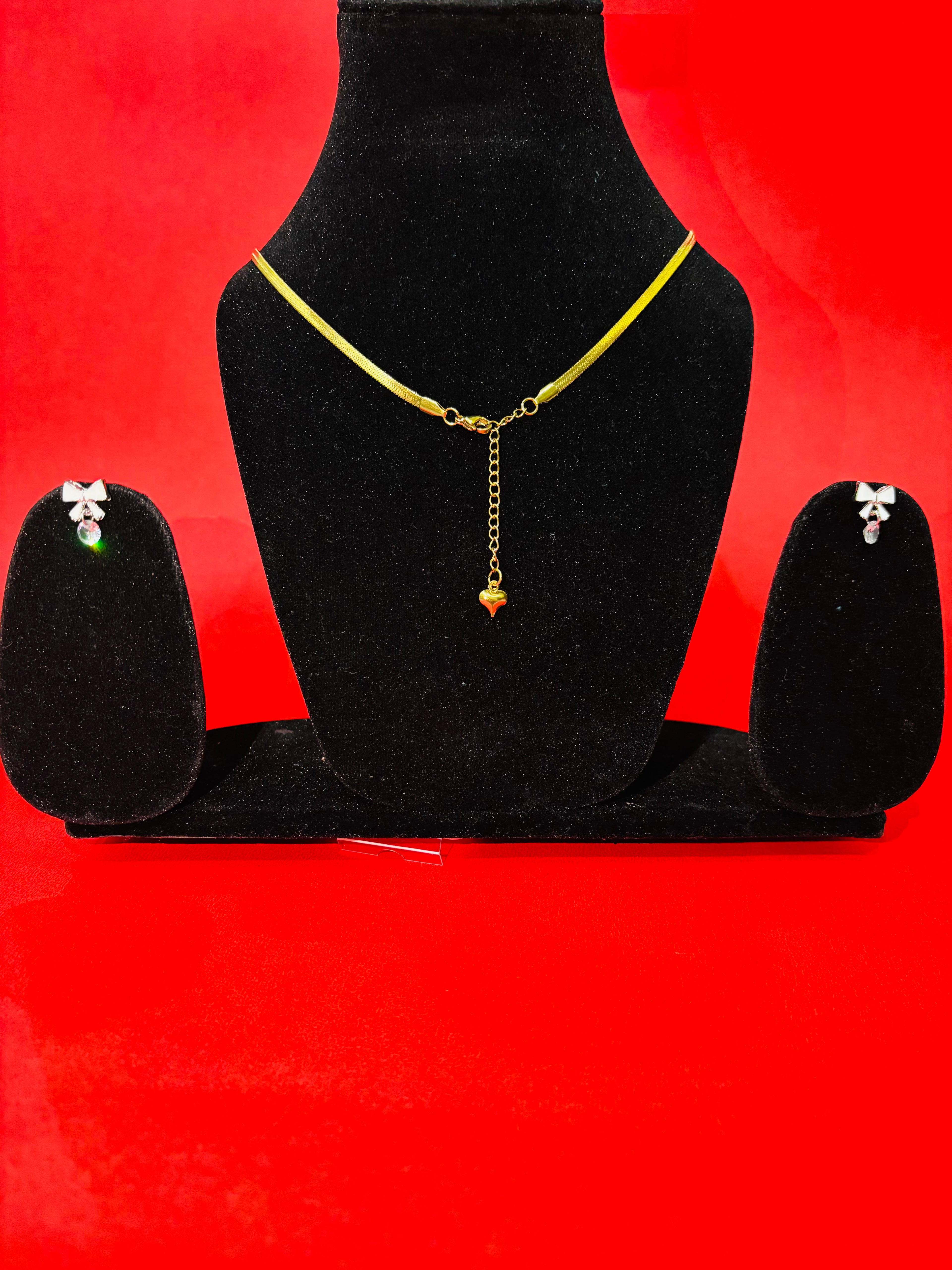 Korean Butterfly & Snake Chain Set – Premium Gold Plated Daily Luxe | Urban Noor - Exclusive