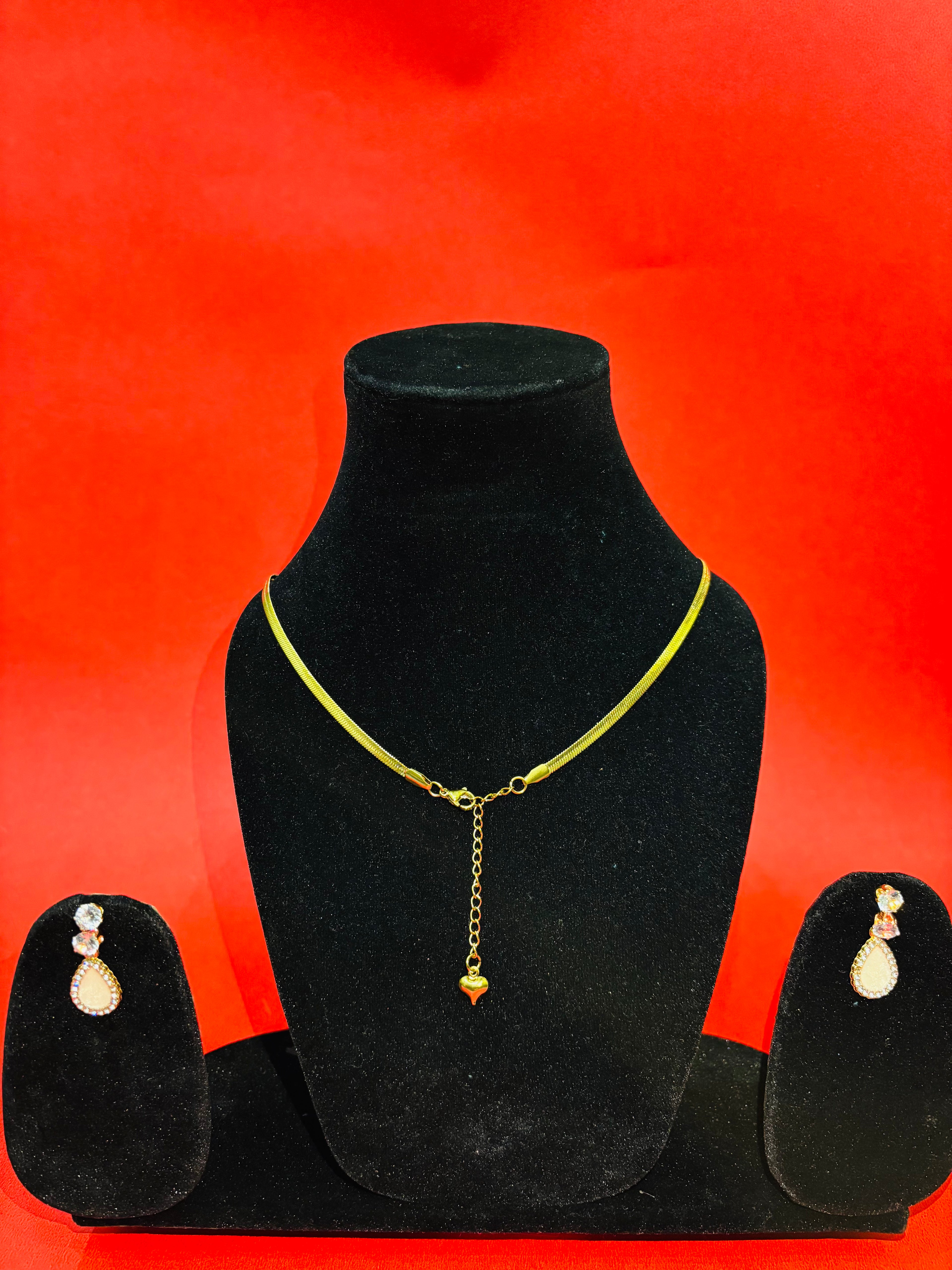 Snake Chain Set & With 2 Earings Free – Premium Gold Plated Daily Luxe | Urban Noor - Exclusive