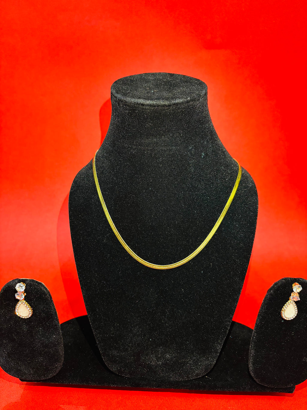 Snake Chain Set & With 2 Earings Free – Premium Gold Plated Daily Luxe | Urban Noor - Exclusive